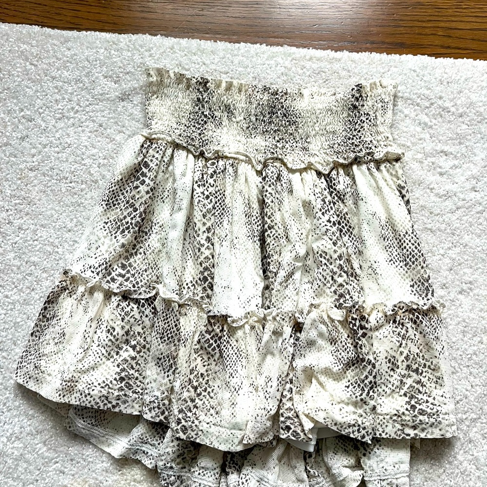 Altard State skirt, size xs, snake skin print